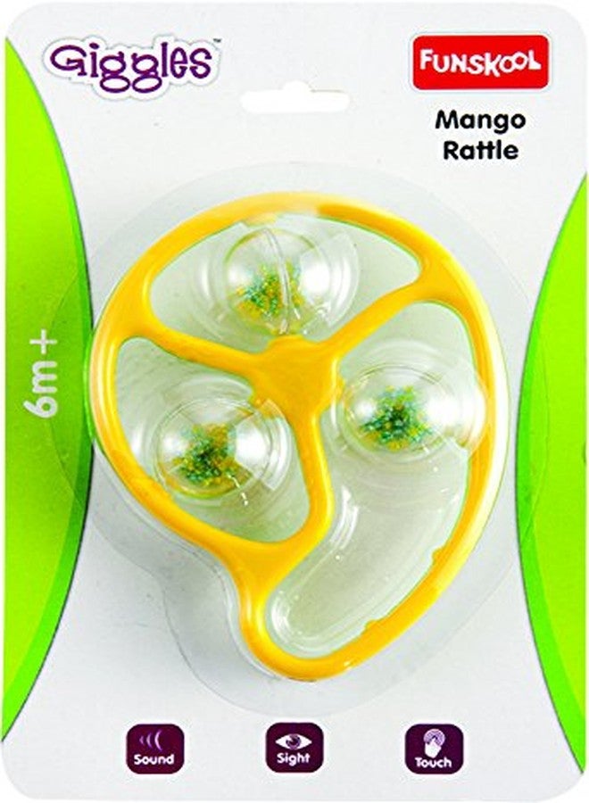 giggles Funskool Giggles, Mango Rattle, 3 rotating balls, colourful beads, 6 months & above - Image 2