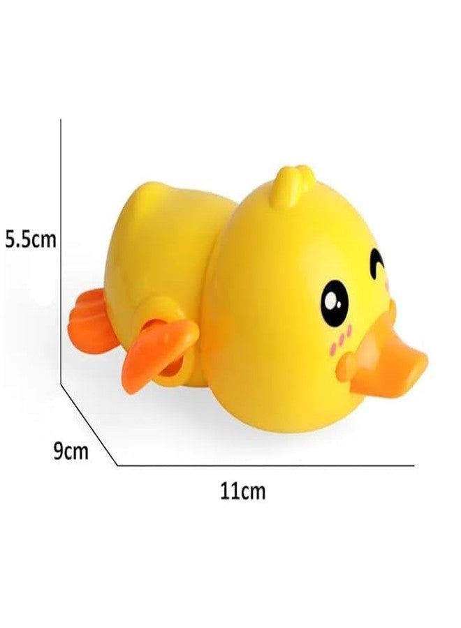 LEZOMZY Wind-Up Swimming Duck Bath Toy for Babies, Yellow, Blue and Green, Set of 3 - Image 2