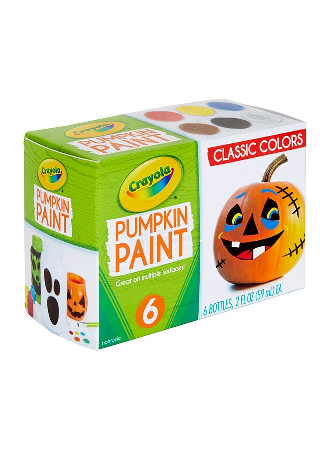 Crayola - Pumpkin Paint Kit, Acrylic Paints In Classic Colors, Halloween Decorations, 6 Count - Image 1