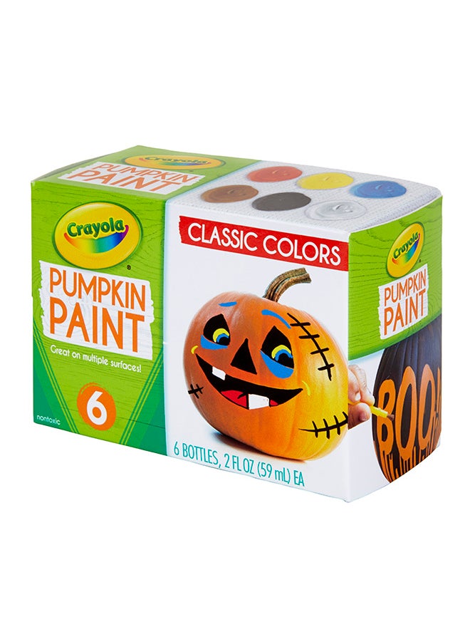 Crayola - Pumpkin Paint Kit, Acrylic Paints In Classic Colors, Halloween Decorations, 6 Count - Image 1