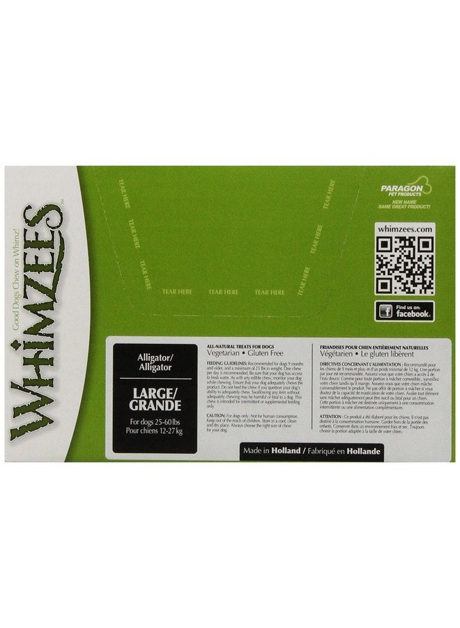 ويمزيس علكات أسنان Whimzees Paragon Alligator للكلاب الكبيرة، 30 قطعة - Image 3