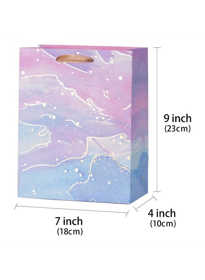Zeemey 12 Pieces Colorful Marble Pattern Gift Bag,Party Bags For Kids, supplies Snack candy Gift Bag Food Bags,Double-Sided Bags For Birthday Wedding Celebrations Party Favors  23*18*10  - Image 4