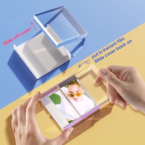 WINKINE Polaroid Frame for Polaroid i-Type/600/SX-70/Square Films, 4.2” x 3.5” Acrylic Picture Frame for Films, Instax Frames for Pictures, Instax Photo Frame for Countertops and Tabletops - Image 3