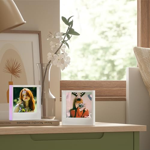 WINKINE Polaroid Frame for Polaroid i-Type/600/SX-70/Square Films, 4.2” x 3.5” Acrylic Picture Frame for Films, Instax Frames for Pictures, Instax Photo Frame for Countertops and Tabletops - Image 5