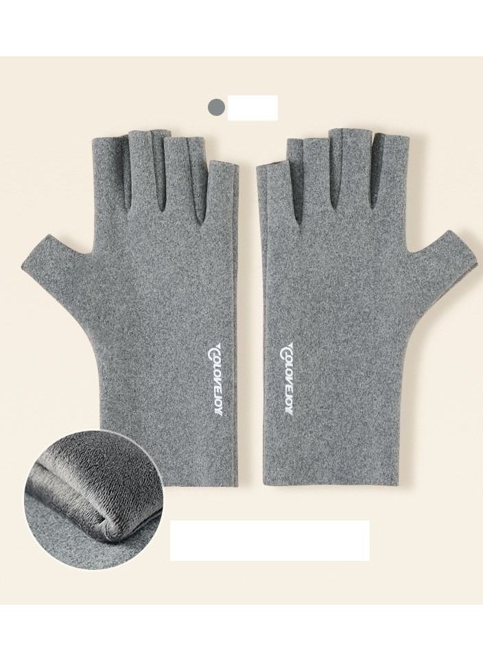 Golovejoy - Women's Warm Dew Finger Trimming Thin Half Finger Gloves - Image 1