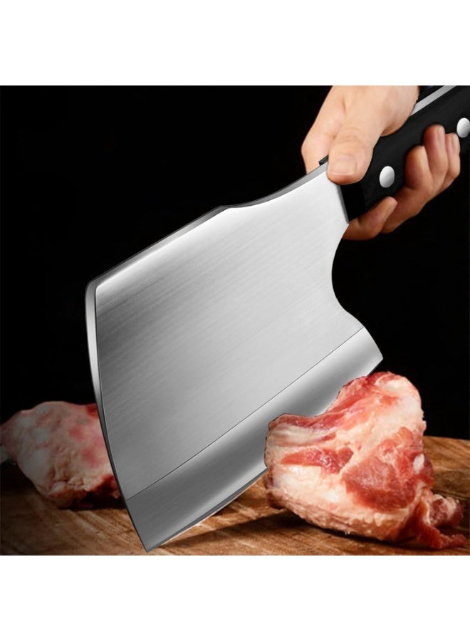 A powerful butcher's cleaver for handling bones and frozen meat – 7mm thick blade and comfortable Pakawood handle - Image 3