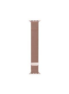 Replacement Strap For Apple Watch Ultra 49mm&Watch Ultra 2 49mm / Series 9&8&7 45mm / SE 3&SE 2&6&SE&5&4 44mm / 3&2&1 42mm Mutural Milanese Stainless Steel Watch Band Rose Gold