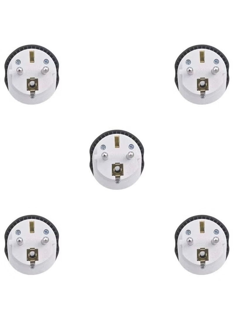 محول السفر 16A الولايات المتحدة أستراليا المملكة المتحدة إلى الاتحاد الأوروبي ألمانيا التيار المتناوب التوصيل السفر تحويل التوصيل الاتحاد الأوروبي محول القابس 5 قطع - Image 2