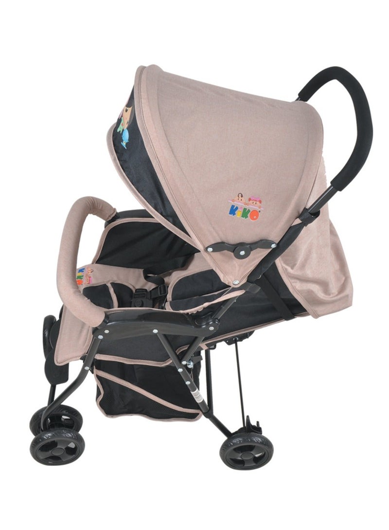 Kiko Baby Stroller Newborn - Beige - Image 4
