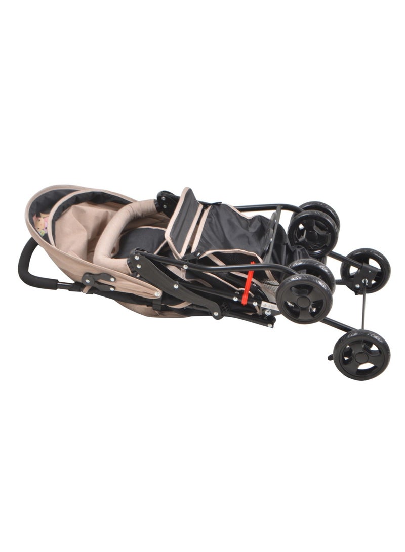 Kiko Baby Stroller Newborn - Beige - Image 5