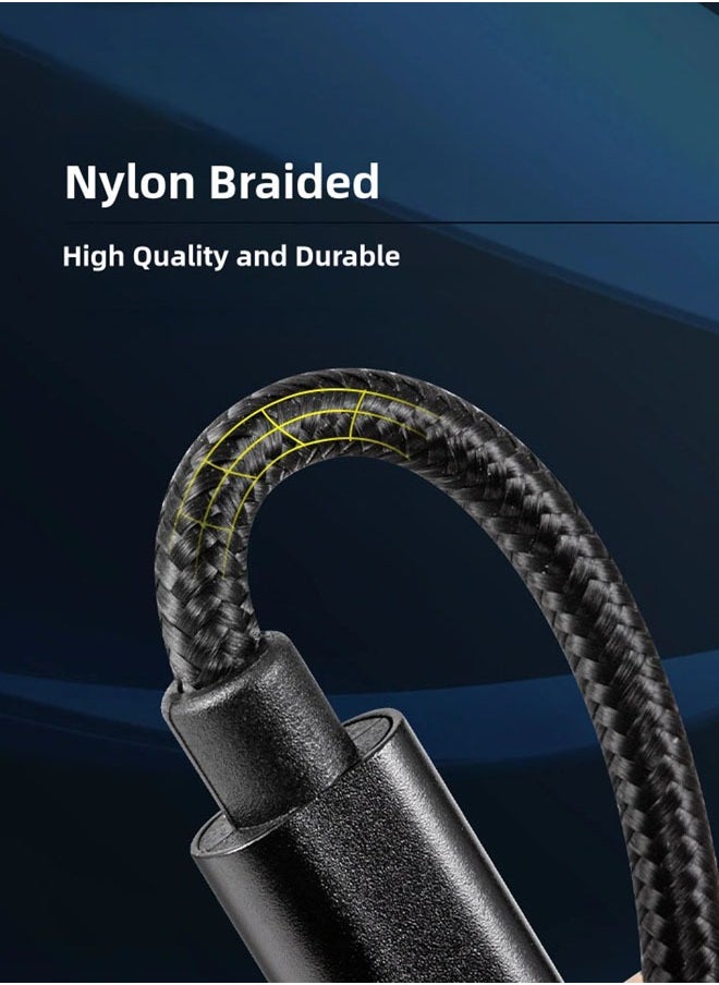SJet USB C Cable 3M 10ft, Long Braided Power Type C Cable USB C to USB C PD Fast Charging Cable 60W USB-IF Certified for iPhone 16 Series, MacBook, iPad, Samsung, XiaoMi, Pixel ,Mobile, Laptop, PS5, Camera, DJ Pocket  - Image 3