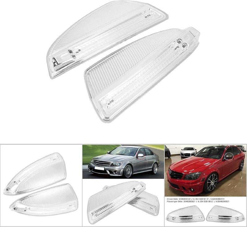 Suuonee Turn Signal Light for Mercedes-Benz C-Class C250 C300 - 2Pcs Side Mirror Lamp - Image 5