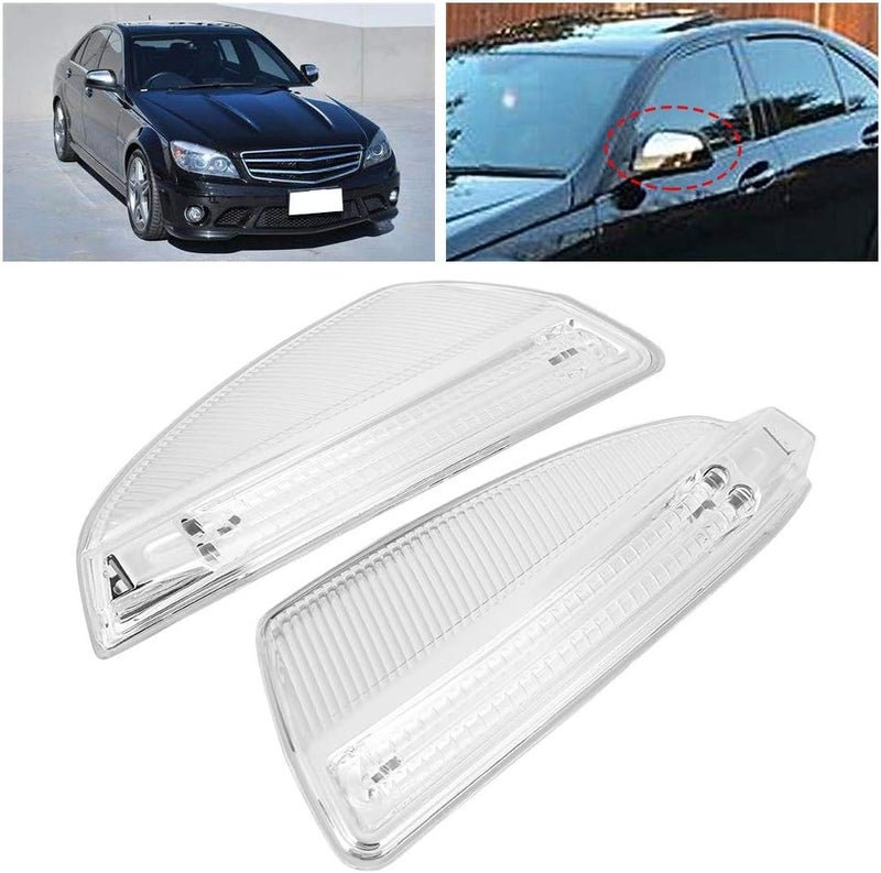 Suuonee Turn Signal Light for Mercedes-Benz C-Class C250 C300 - 2Pcs Side Mirror Lamp - Image 3