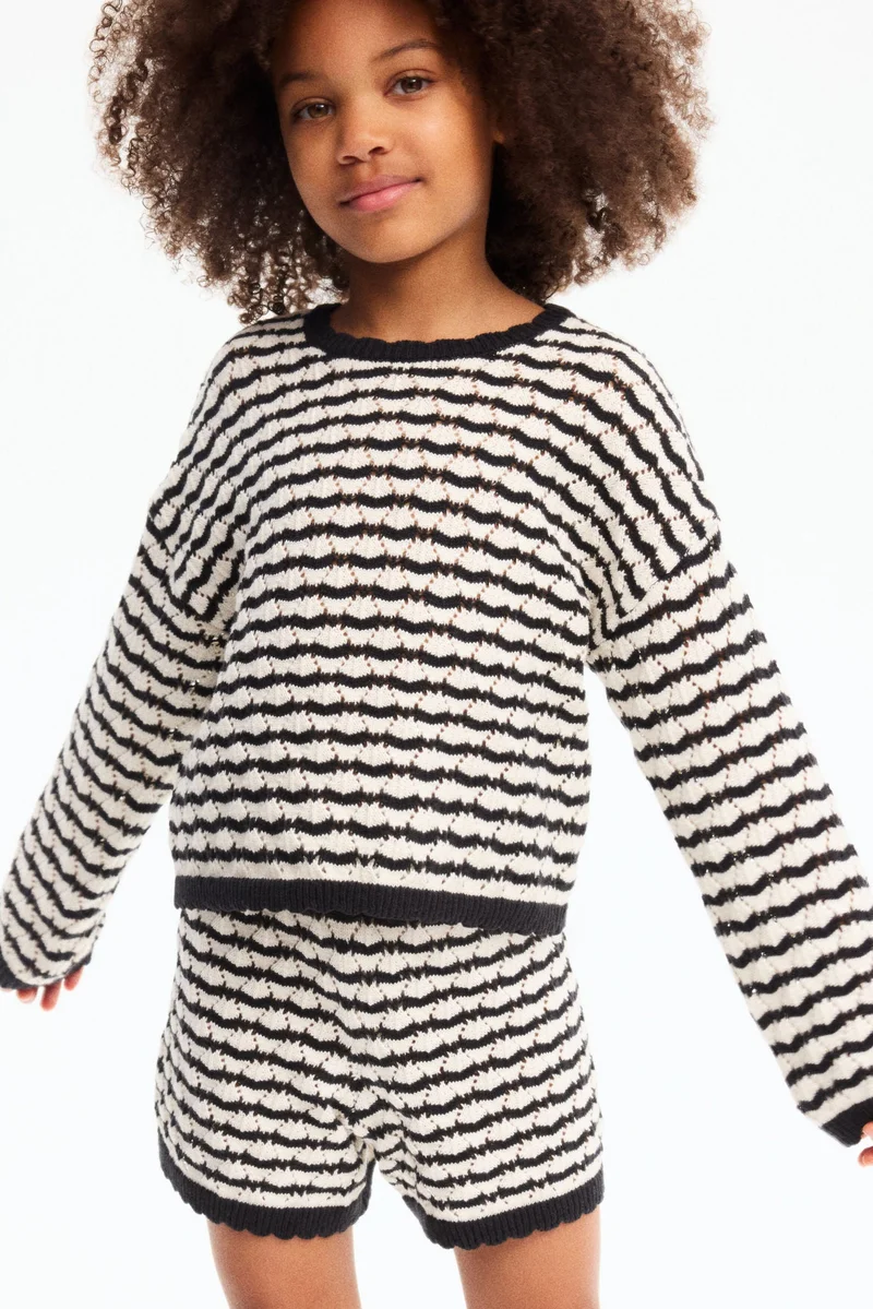 H&M 2-piece pointelle-knit set