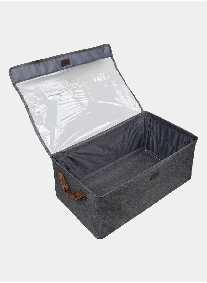 FALMER - Oxford Foldable Lid Storage Box for Clothes Towels Bed Linen Organizer 47*27*18cm - Image 1