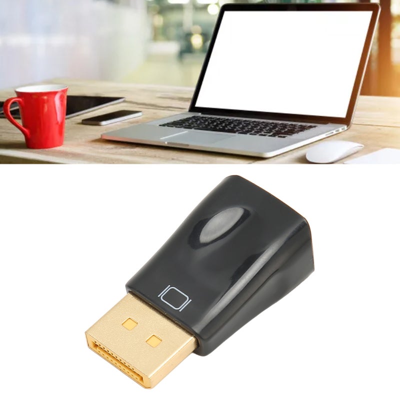 محول DisplayPort إلى VGA دقة 1920x1080 بتردد 60Hz - موصل DP إلى VGA ذكور إلى أنثى لأجهزة الكمبيوتر وشاشات العرض والمشغلات والشاشات التلفزيونية العالية الدقة - Image 5