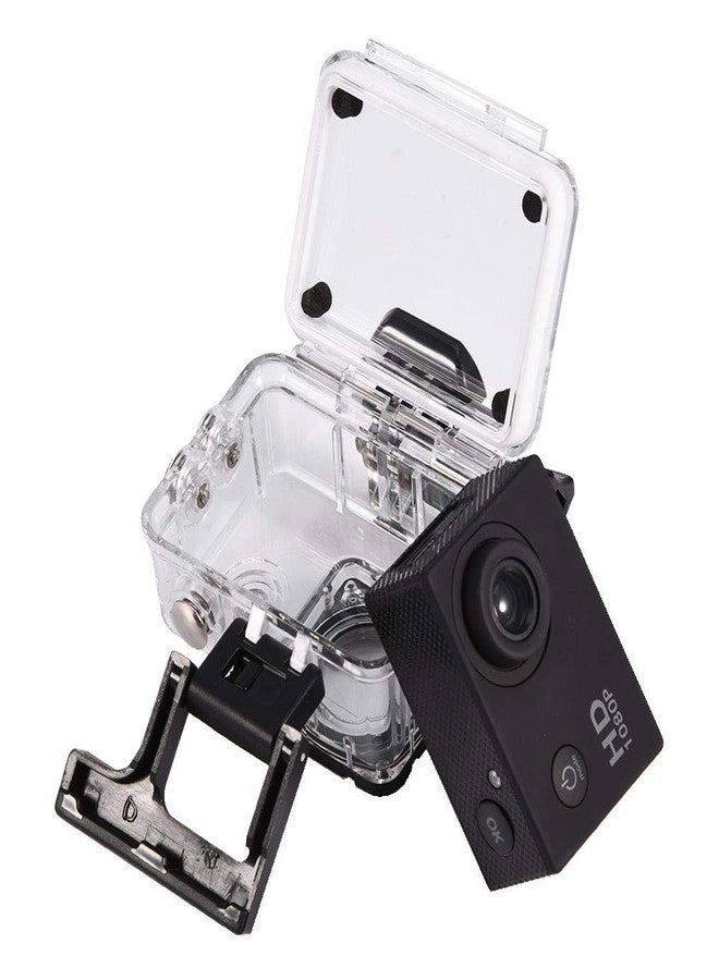 Serounder Action Camera Kit 1080P 12MP 30m Outdoor Sports Video Camera USB 2.0 Underwater Cam Full LCD Mini Camcorder with 900mAh Rechargeable Batteries and Mounting Accessories Kits(Black) - Image 2