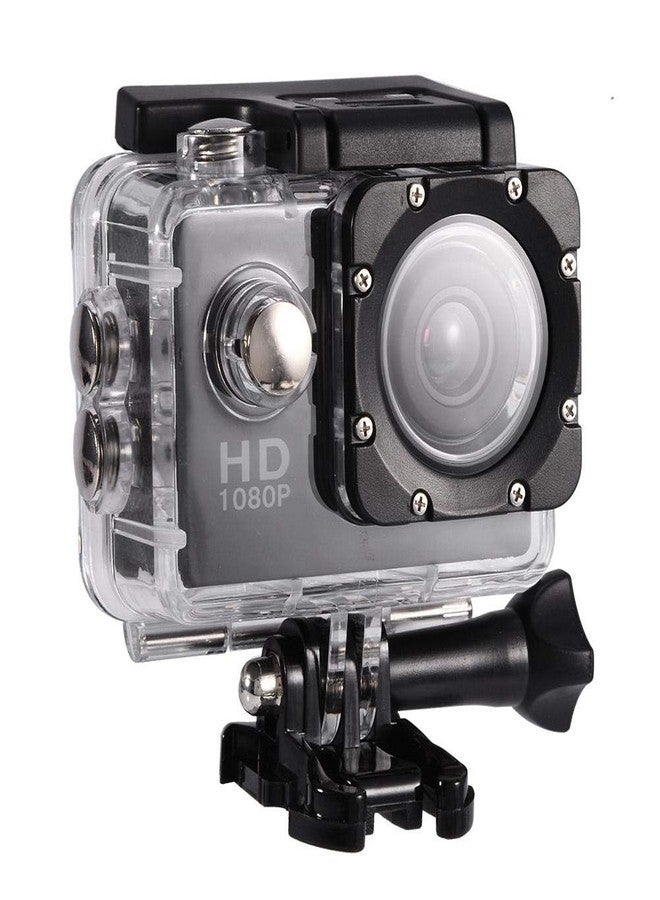 Serounder Action Camera Kit 1080P 12MP 30m Outdoor Sports Video Camera USB 2.0 Underwater Cam Full LCD Mini Camcorder with 900mAh Rechargeable Batteries and Mounting Accessories Kits(Black) - Image 1
