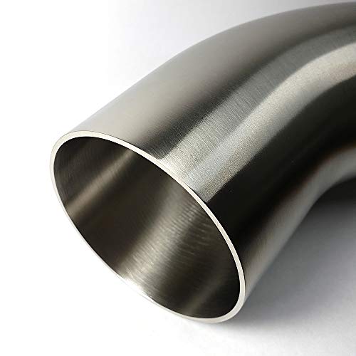 Stainless Bros Stainless 3" 90° Mandrel Bend Elbow - 1D/3" CLR Tight Radius - 16GA/.065" Wall - 2" Leg - SS304 - Stainless Bros - Image 2