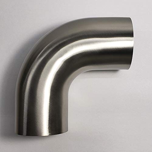 Stainless Bros Stainless 3" 90° Mandrel Bend Elbow - 1D/3" CLR Tight Radius - 16GA/.065" Wall - 2" Leg - SS304 - Stainless Bros - Image 1