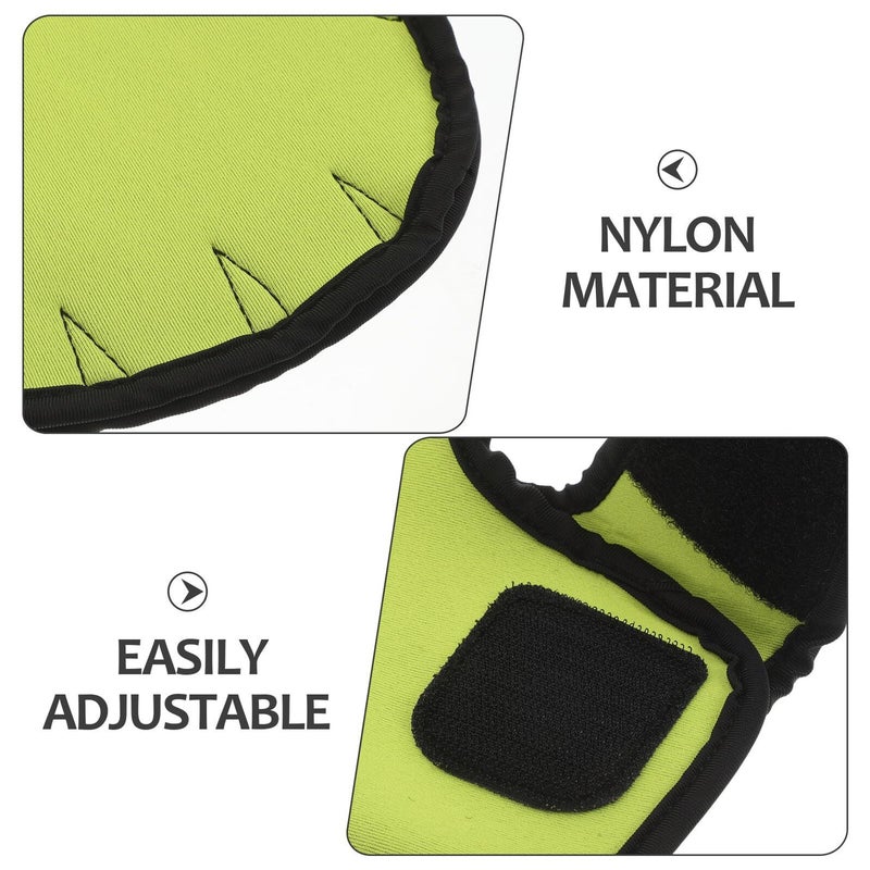 Large Green Neoprene Swimming Hand Paddle Gloves for Snorkeling Scuba Diving and Aquatic Fitness Training - Image 4
