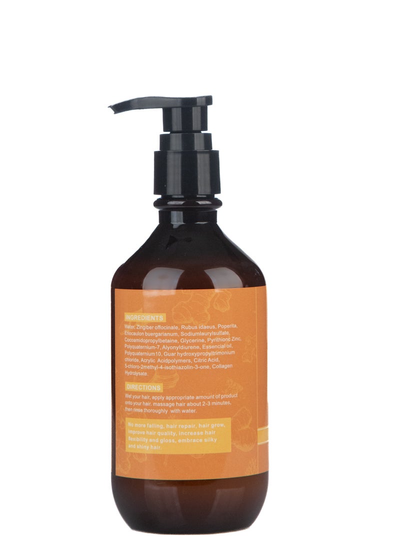 JAN LONDON JAN LONDON Ginger Hair Regrowth, Shampoo For Dry Flaky Scalp, Ginger Hair Care, Anti-dandruff, Shampoo For Man & Woman 300ml  - Image 2