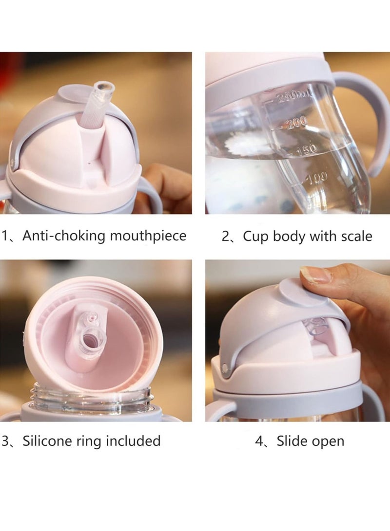 Gonice Baby Bottle Sippy Cups with Handle Graduated, 300ml Sippy Cups for Toddlers - Image 2