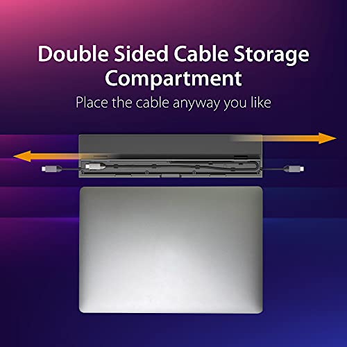 j5create USB C Docking Station- Supports up to 3 Display Simultaneously | HDMI, DisplayPort, VGA, 100W PD Fast Charging, Gigabit Ethernet | Comes with Type C Cable Compartment (JCD543) - Image 5