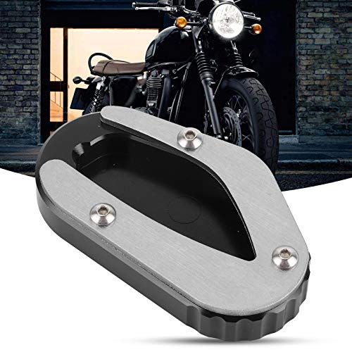 Ymiko Motorcycle Kickstand Pad Side Stand Enlarge Pad Support Kickstand Extension Pad Fit for T100 / T120 (TAI) - Image 2