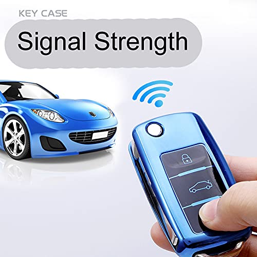 Cacacar for VW Volkswagen Key Fob Cover, Premium Soft TPU Full Protection Key Fob Case for VW Jetta Golf Polo MK6 Passat Tiguan Beetle Key Cover (red) - Image 5