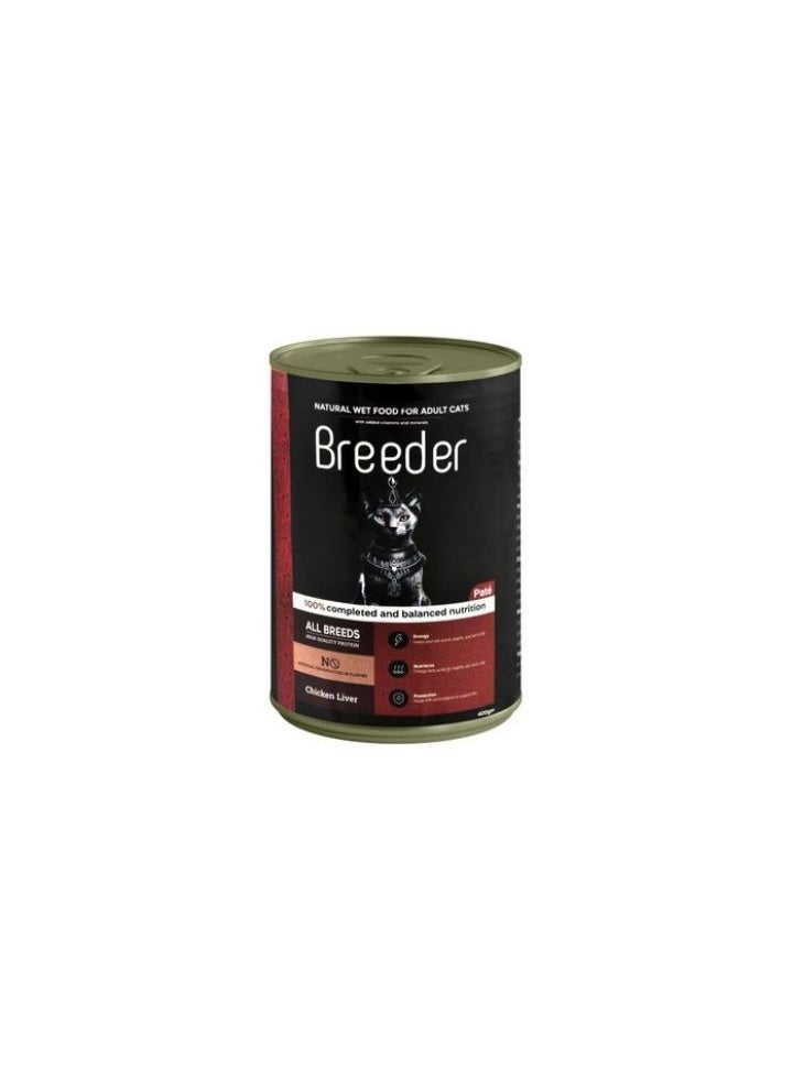 Breeder Cans Cat Food Chicken Liver 400g - Image 1
