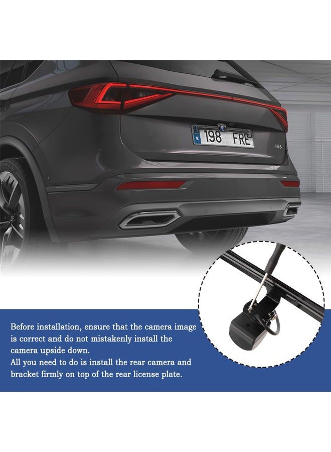 IHOTDER Universal Back Up Camera License Plate Mount,Dash Cam Rearview Camera Mount Kit,Car License Plate Camera Bracket for Fixing Reverse Camera - Image 3