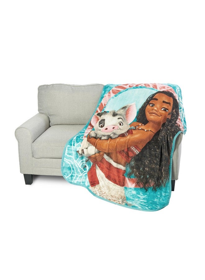 Disney Disney's Moana, "Voyagers" Micro Raschel Throw Blanket, 46" x 60", Multi Color  - Image 5
