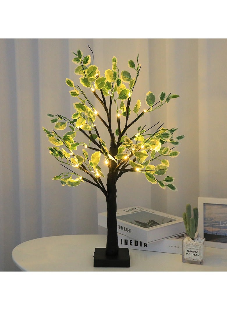KUYING LED Tree Light Indoor Simulation White Birch Tree USB Version 