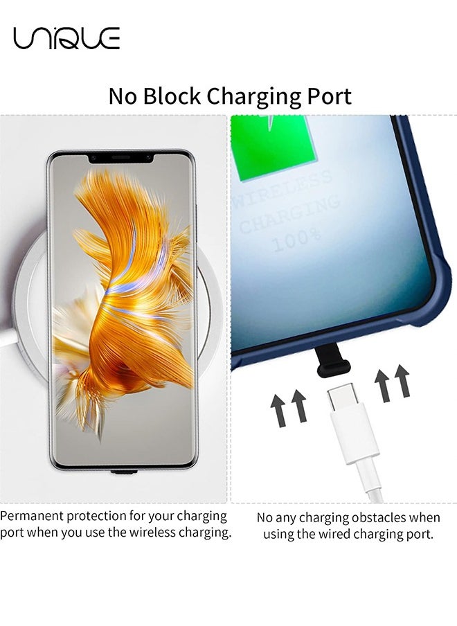 Unique - 3pcs USB Type C Anti-Lost Anti Dust Plugs, Dust Cover Port Plugs Protection Compatible with iPhone 15 Samsung Galaxy S21/S20/S22 Ultra Huawei for All Type-C Smartphone and Tablet - Black - Image 1