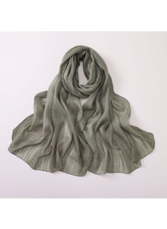 Silk Scarf Ethnic Style Shawl Wrap pine leaf color