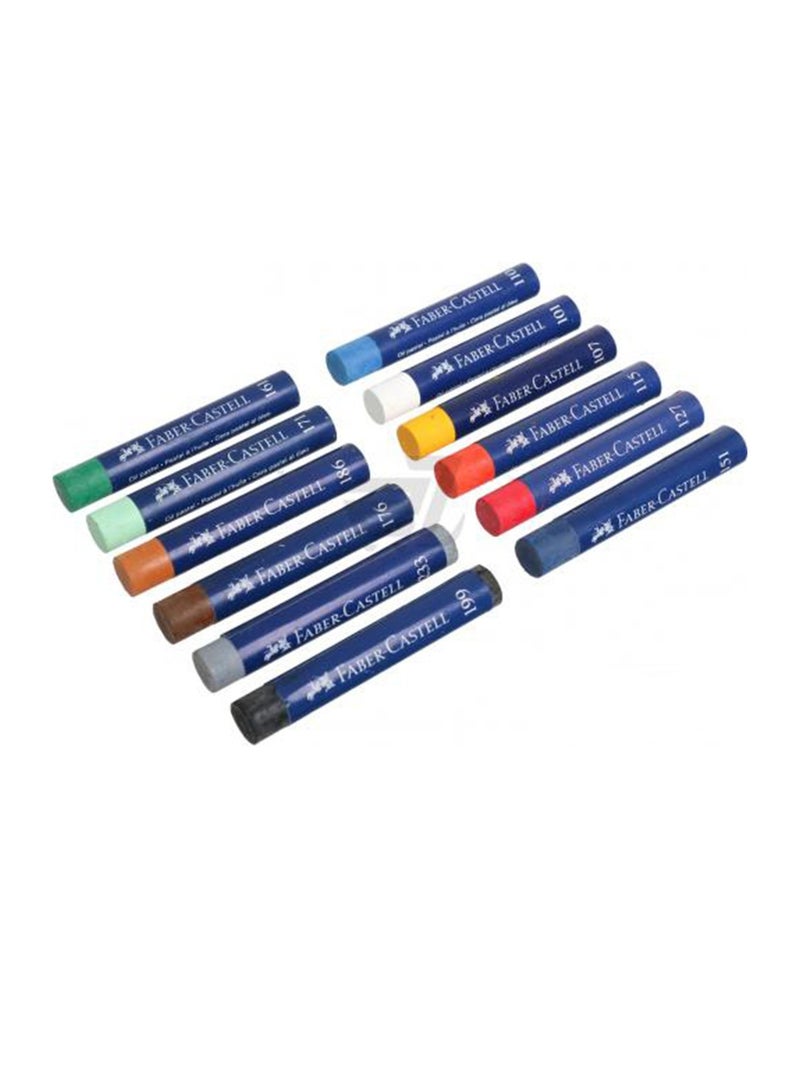 FABER-CASTELL 12-Piece Creative Studio Oil Pastel Set Multicolour - Image 2