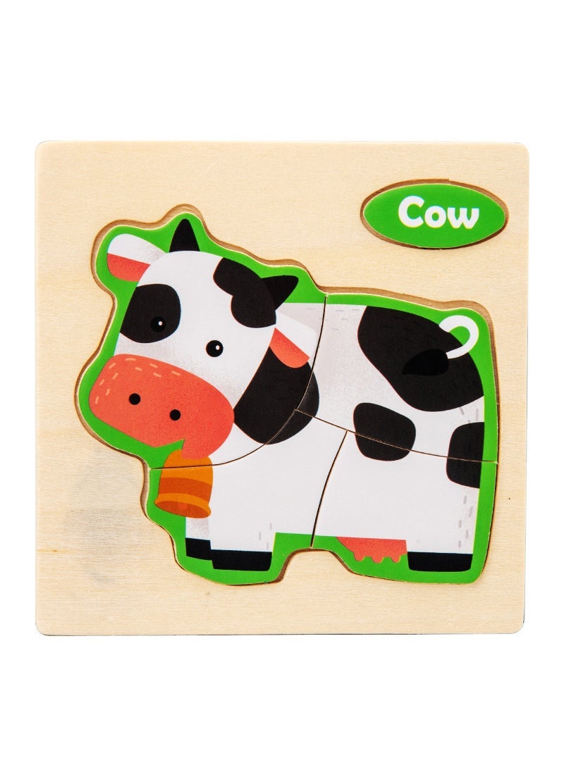 Arabest - Wooden Educational Toy for Kids Cow - Image 1