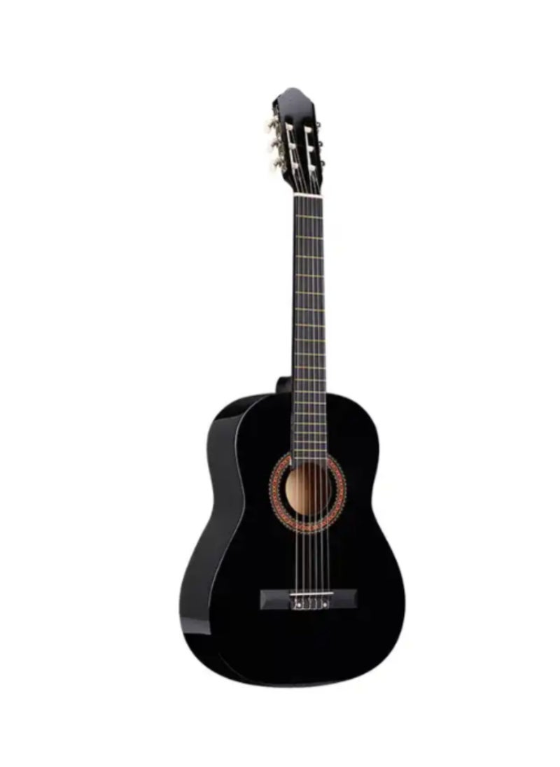 Megarya - 38” Classical Guitar with Nylon Strings Guitar with Truss Rod for Beginner Professional Acoustic with Bag, Strap, Capo, Picks, Strings, Tuner(Black) - Image 1