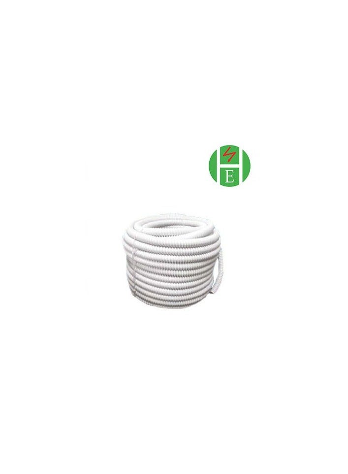 لفة فلكسبل UPVC مقاوم للحريق قطر داخلي 20 مم - قطر خارجي 24.7 مم 30 متر بيت الهندسة