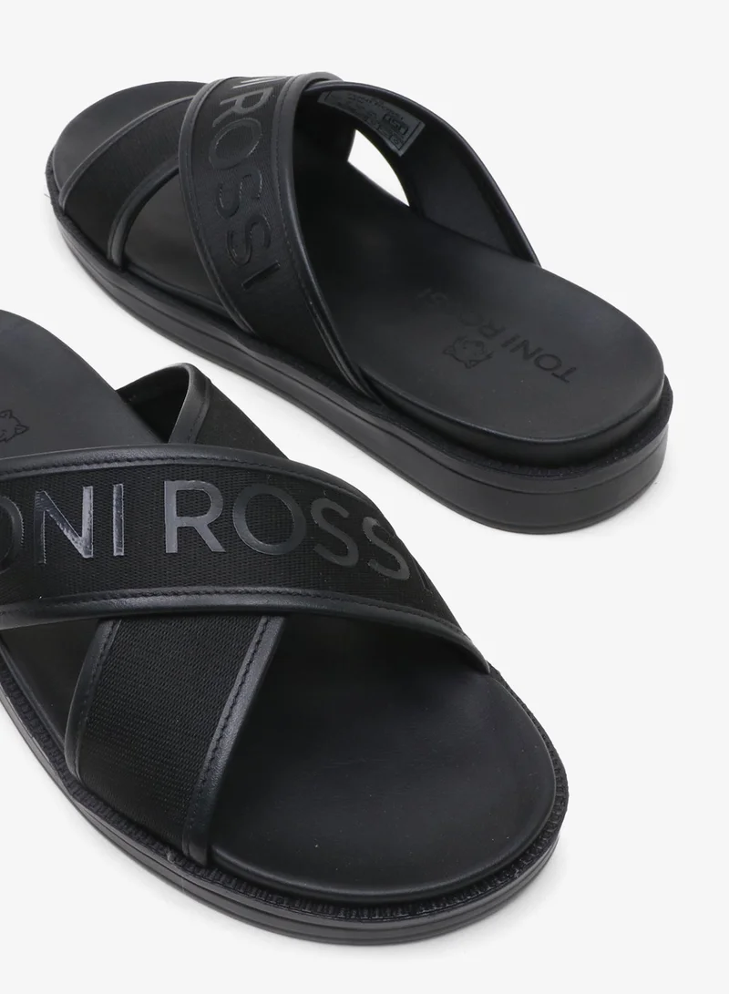 Toni Rossi Black Ben Casual Sandals for Men | Best Price UAE