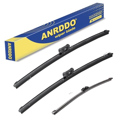 ANRDDO 3 Wipers Factory Replacement For 2018-2022 2023 BMW X3/2019-2022 2023 BMW X4, Windshield Wiper Blades Original Equipment Replacement - 26"+20"+12" (Set of 3) - Image 1