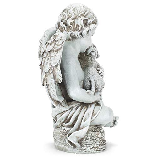 Roman Joseph's Studio by Roman Cherub with Puppy Garden Statue, Garden Collection, - Image 4