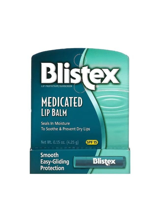 Blistex - Medicated Lip ProtectantSunscreen SPF 15 0.15 oz 4.25 g - Image 1