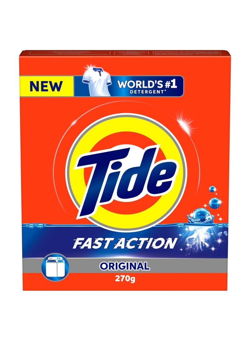 Tide Fast Action High Solution Detergent Powder Original 270G