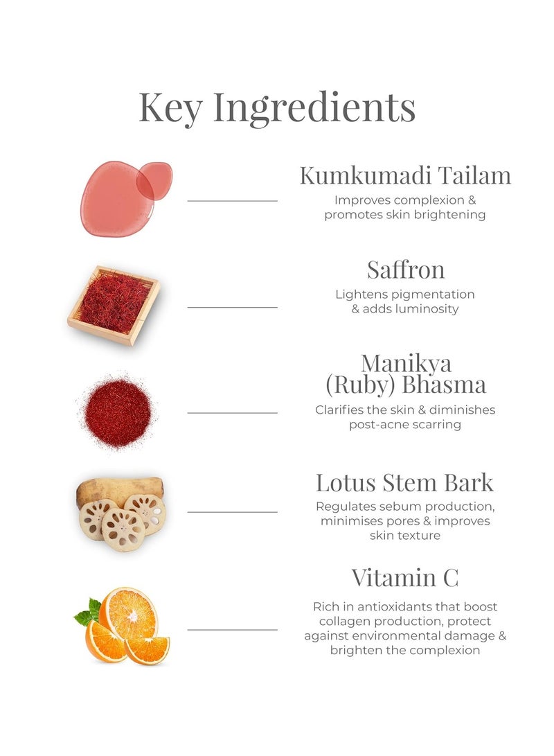 فورست اسينشالز كريم كومكومادي الليلي | كريم الايورفيدا المغذي لتفتيح التصبغات والبقع الداكنة والشوائب | كريم الايورفيدا الليلي لبشرة متوهجة | مثالي للبشرة العادية والجافة والدهنية والمختلطة | للنساء والرجال | 30 جم - Image 4