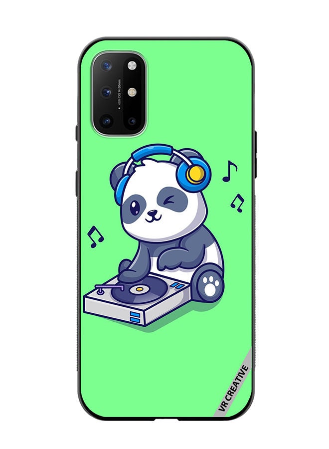 VR CREATIVE Protective Case Cover For OnePlus 8T Panda Playing Music Design Multicolour - Image 1