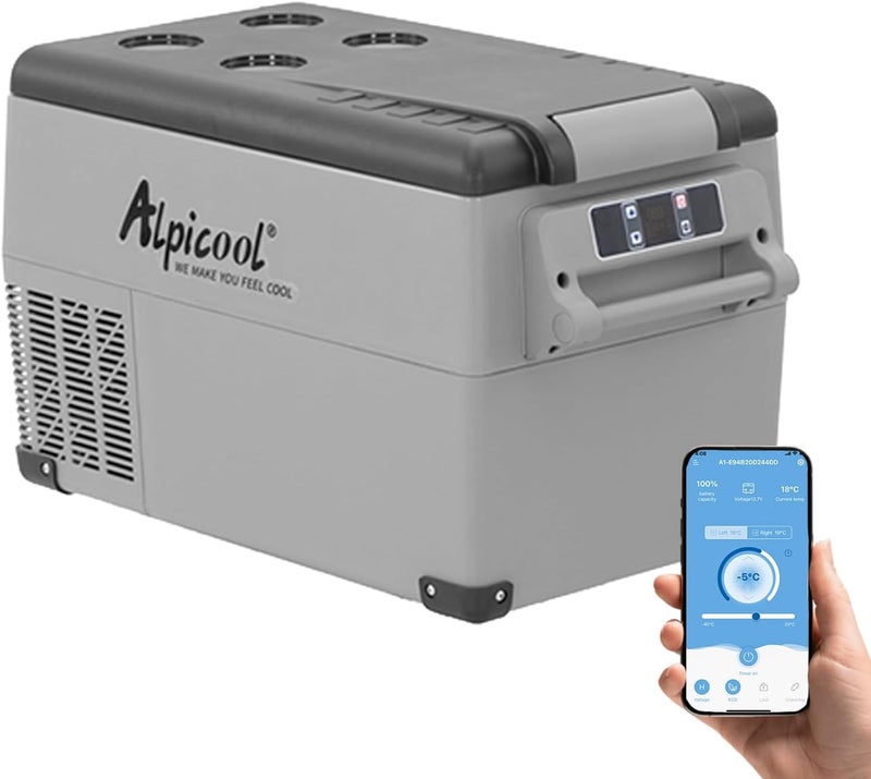 CF35 35L Compressor Car Refrigerator, Portable Camping Fridge DC 12v Freezer for TruckCampervanRVBoat, -20℃ to 20℃ - Image 1