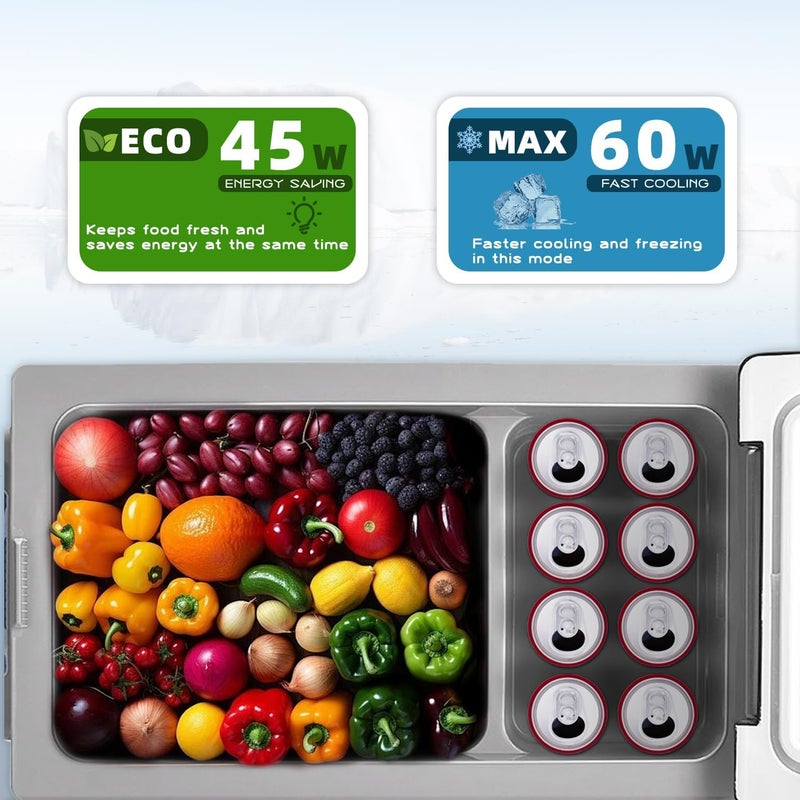 CF35 35L Compressor Car Refrigerator, Portable Camping Fridge DC 12v Freezer for TruckCampervanRVBoat, -20℃ to 20℃ - Image 3