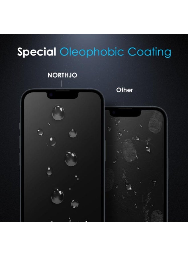 واقي شاشة لهاتف iPhone 12 Pro مصنوع من الزجاج المقوى، شفاف عالي الدقة، مضاد للخدش، مناسب للحافظة، سهل التركيب - Image 2